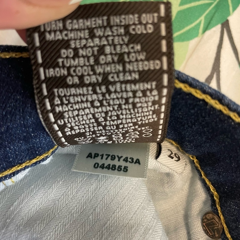7FAM Jeans 7 Roxanne Blue Denim 29 Casual Norm Skinny Americana Basic Western - Picture 12 of 16